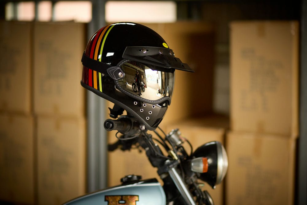 HORIZONHELMETS】MX-H4 VINTAGE PRIME BLACK オフロード へルメット
