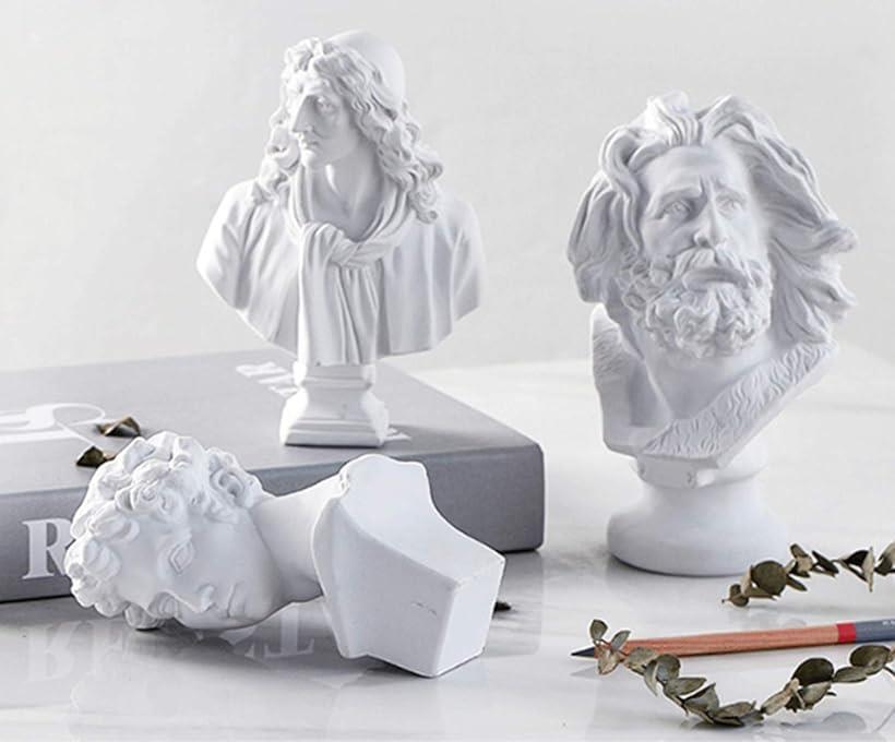 楽天市場】自宅が美術館 石膏風人物像 15cm モリエール : ホリック