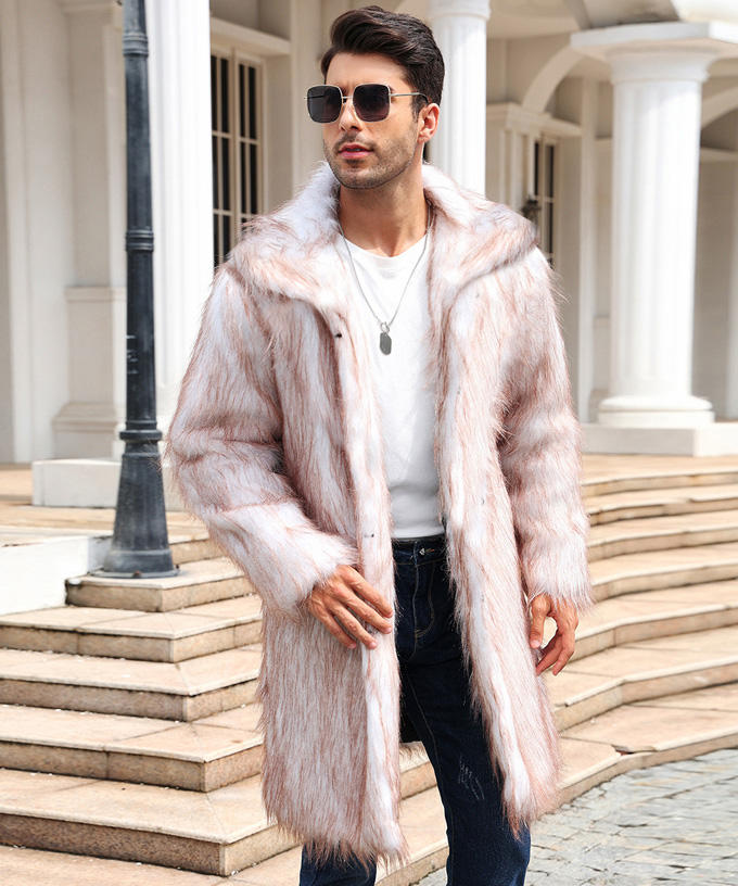 楽天市場】ファーコート メンズ アウター 長袖 ファージャケット 大人