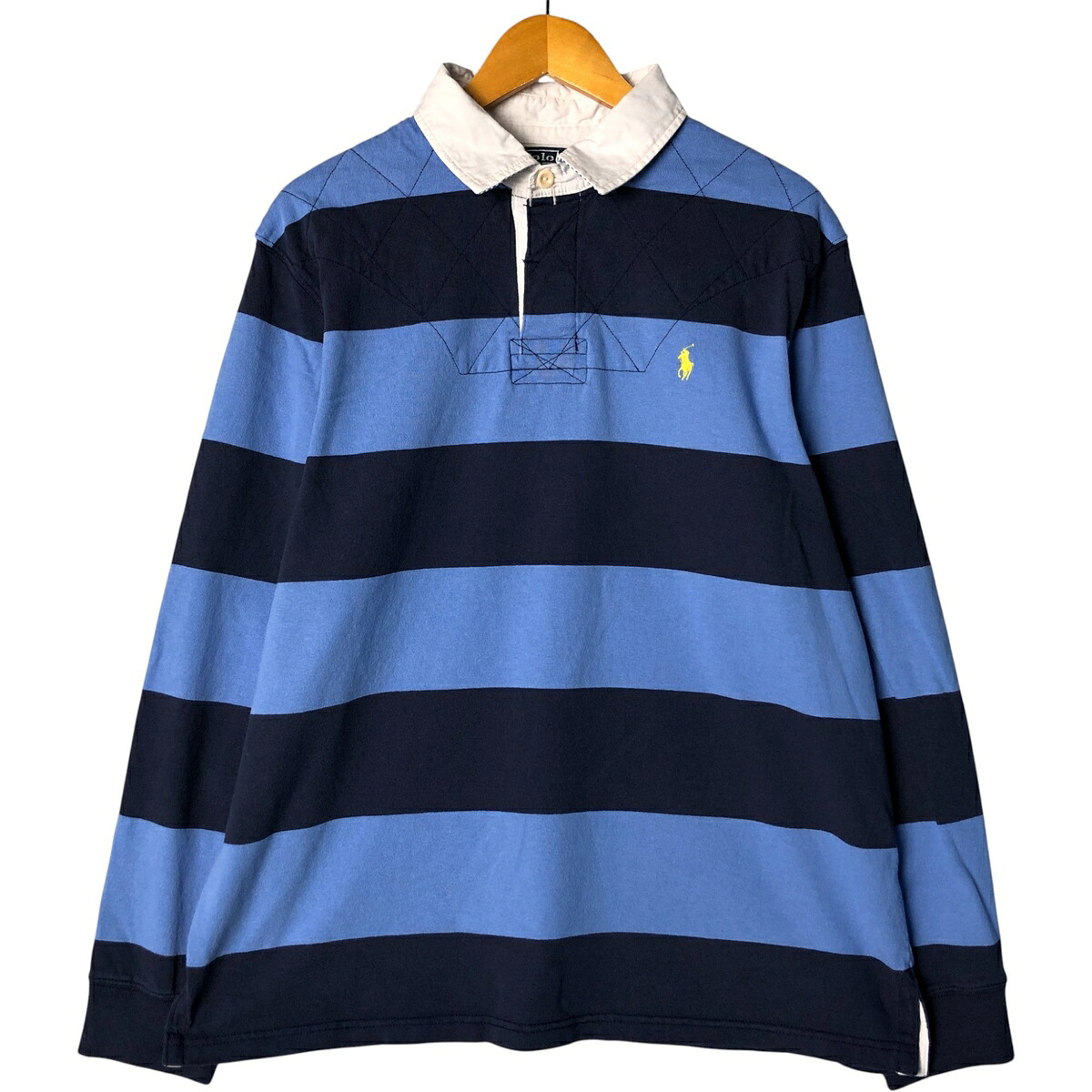 SMK【レア】POLO SPORTラガーシャツ 青 100%コットン SMK【レア】POLO
