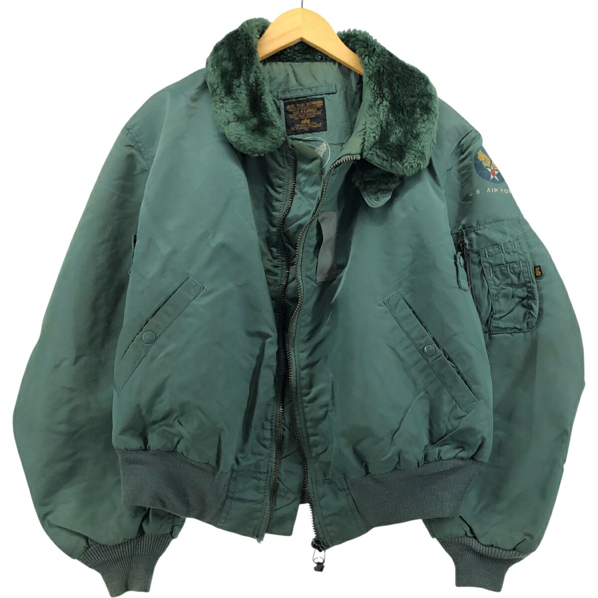 古着 訳あり特価 民間品 アルファ ALPHA B-15Dタイプ 中綿入り