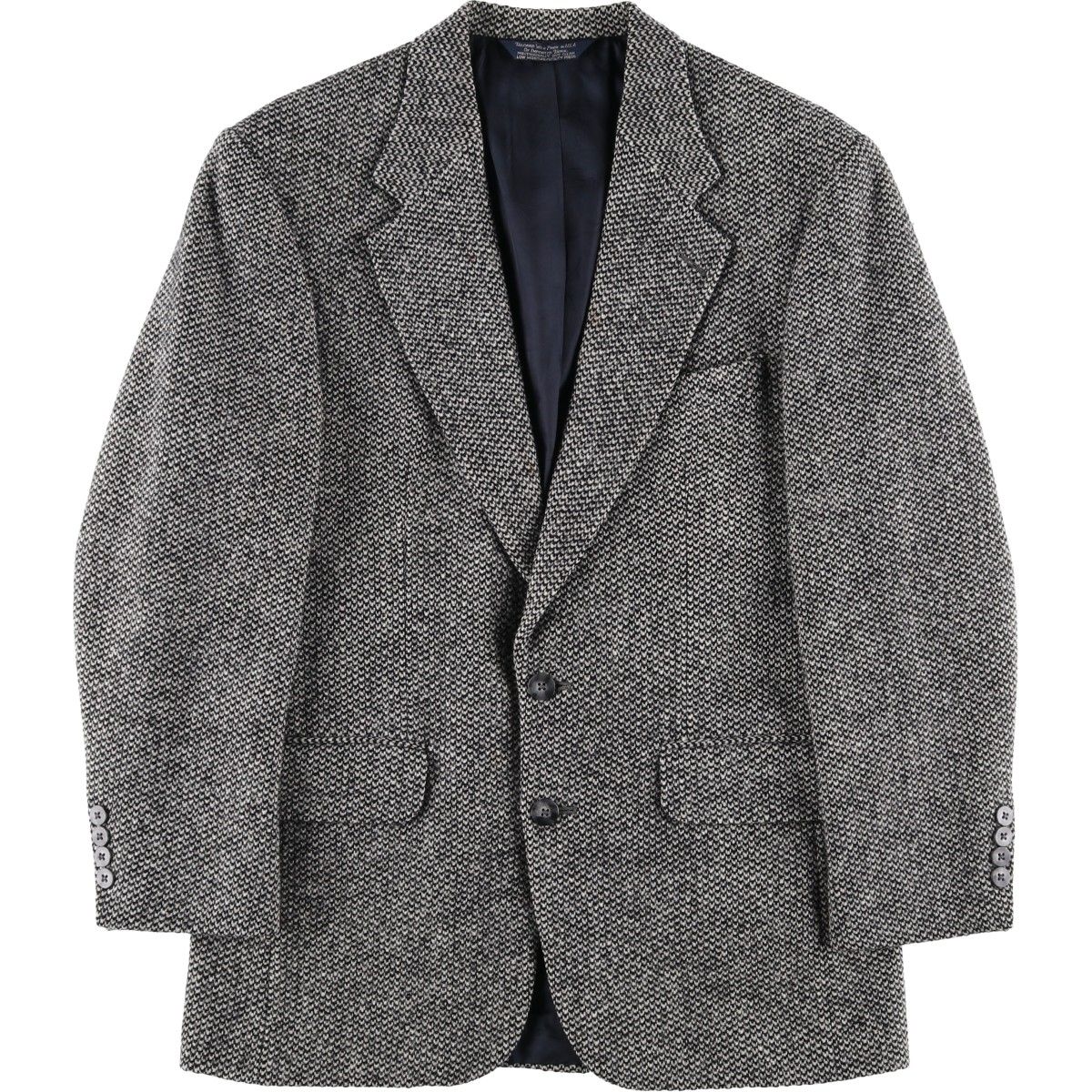 古着 90年代 ランズエンド LANDS END ハリスツイード 千鳥格子柄