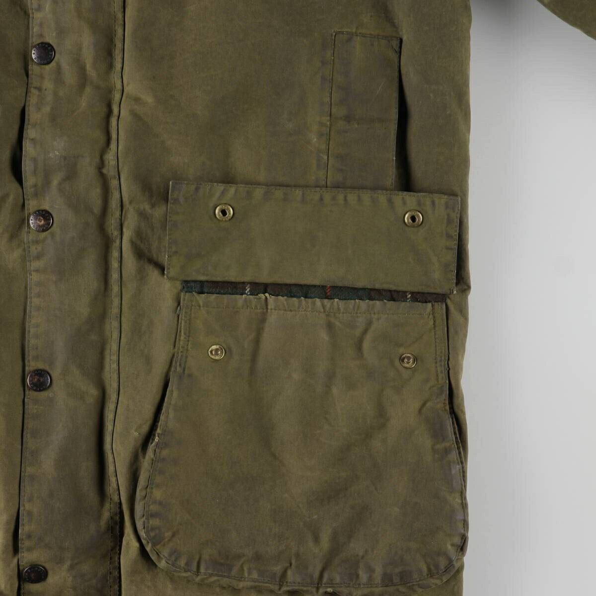 古着 80年代 バブアー Barbour NORTHUMBRIA ノーザンブリア 旧3