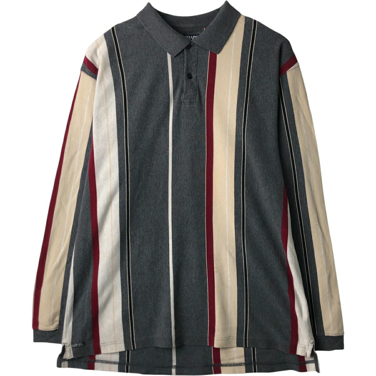 古着 ラルフローレン Ralph Lauren CHAPS チャップス 長袖 ストライプ