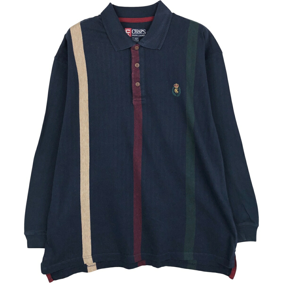 古着 90年代 ラルフローレン Ralph Lauren CHAPS チャップス 長袖