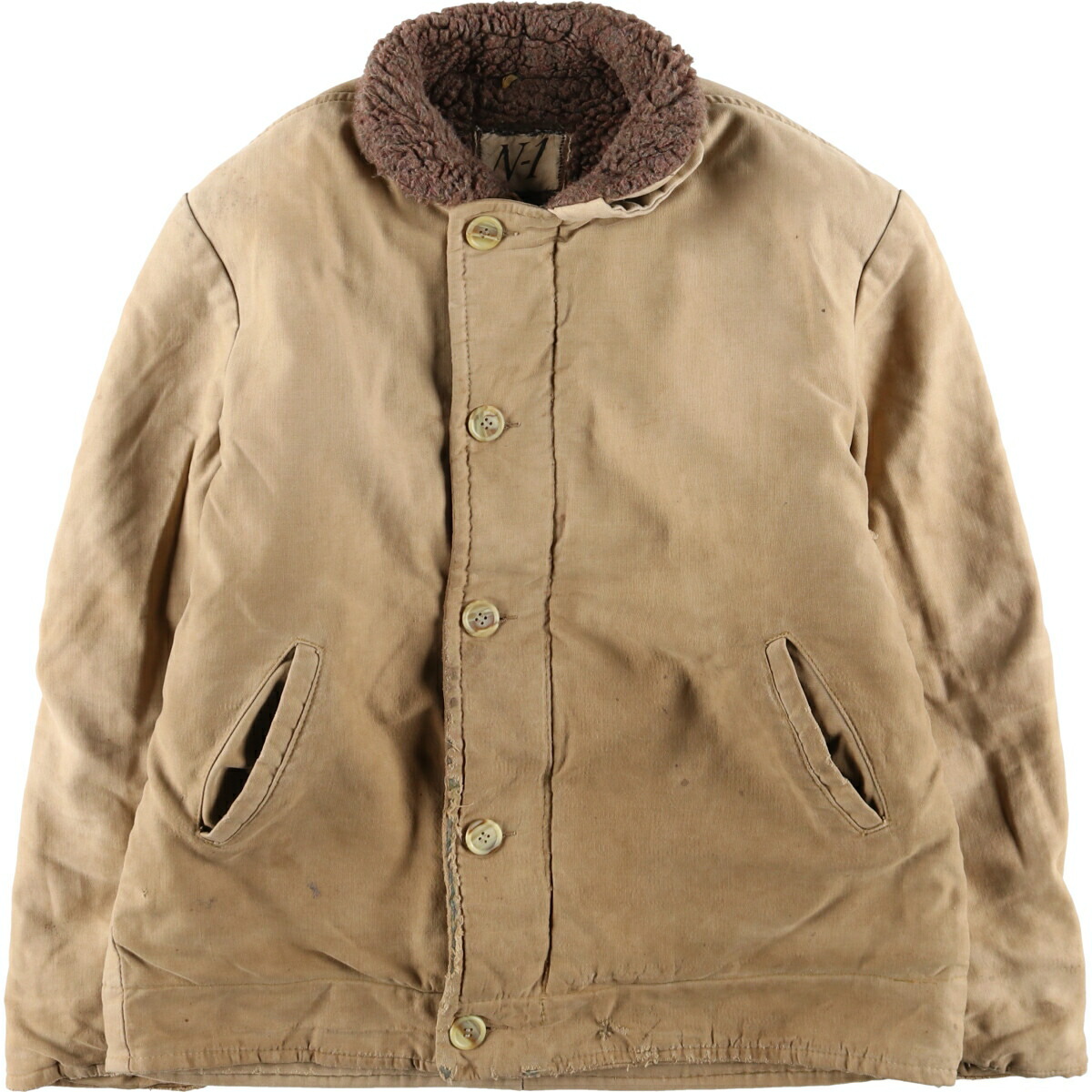 古着 民間品 N-1 ミリタリー デッキジャケット メンズL相当