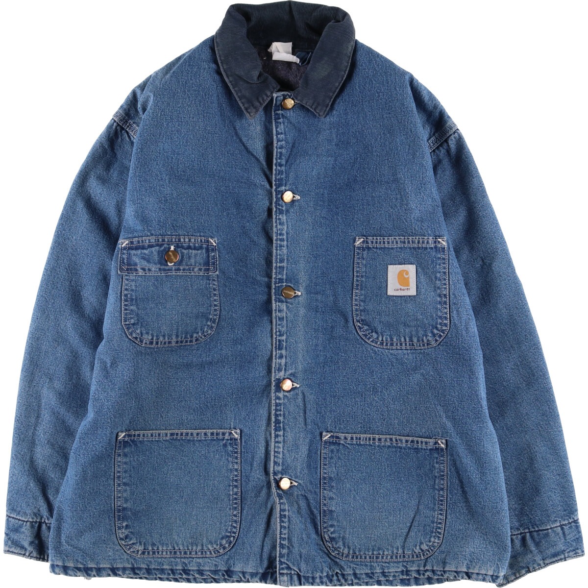 古着 カーハート Carhartt デニムカバーオール メンズXL相当