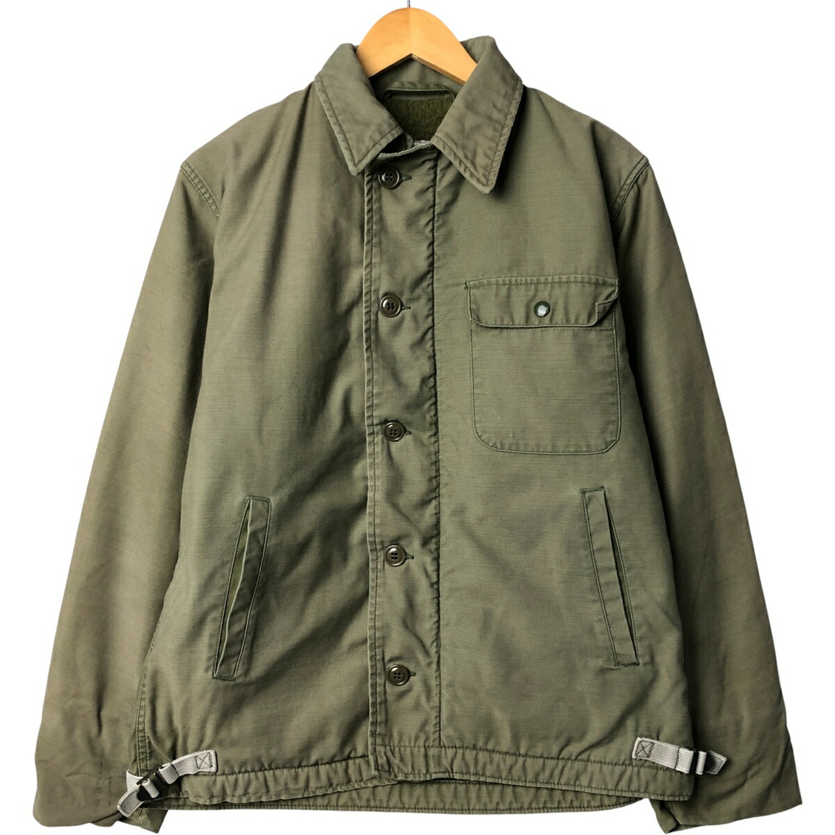 古着 80年代 A-2 バックステンシル ミリタリー デッキジャケット USA製
