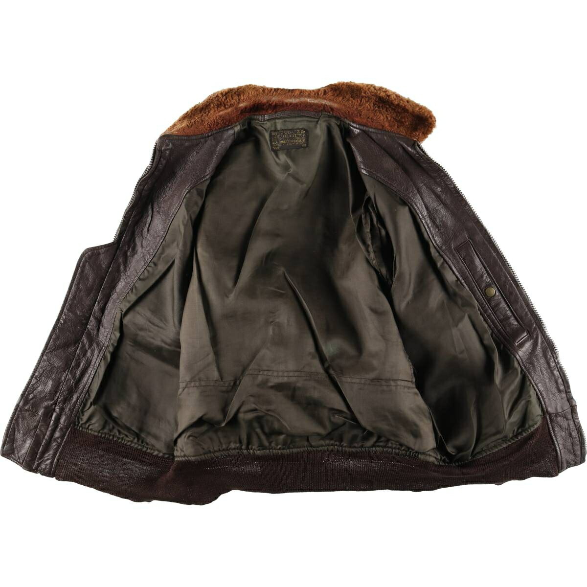 古着 50～60年代 RALPH EDWARDS SPORTSWEAR G-1 7823A U.S.NAVY レザー