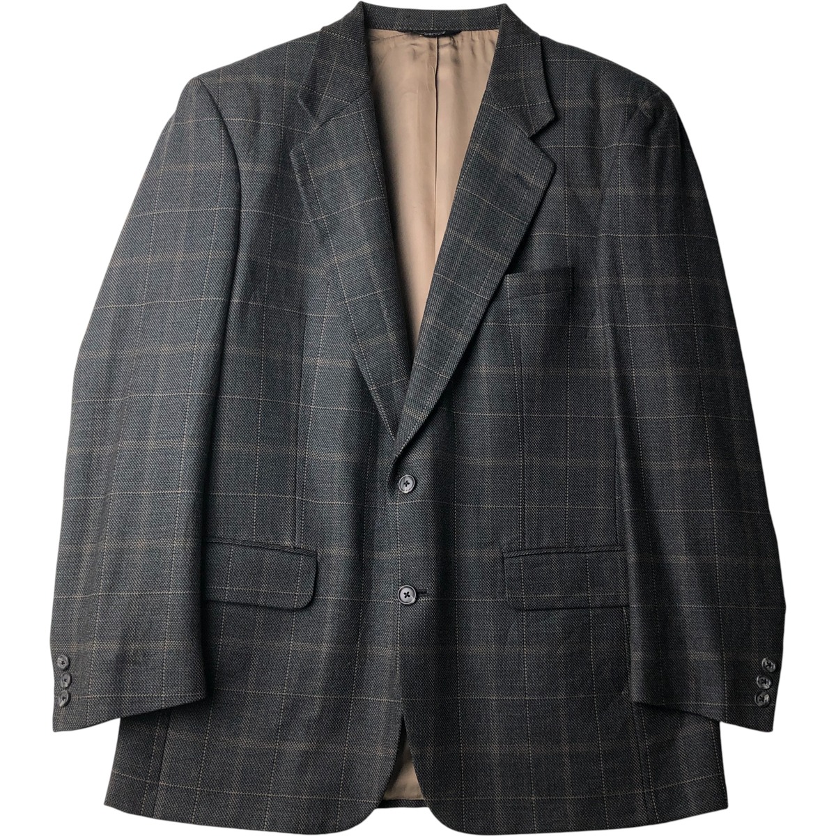 古着 バーバリー Burberrys チェック柄 ウールテーラードジャケット