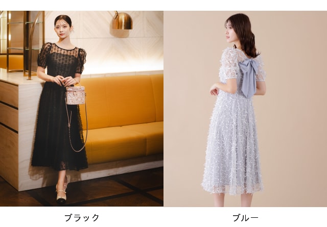 楽天市場】【SALE／20%OFF】リボンチュールフレアーワンピース JILL by