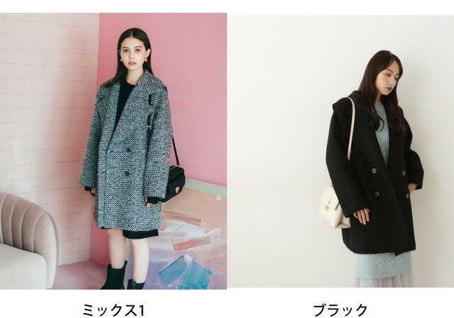 楽天市場】【SALE／20%OFF】ツイードコクーンコート JILL by JILL