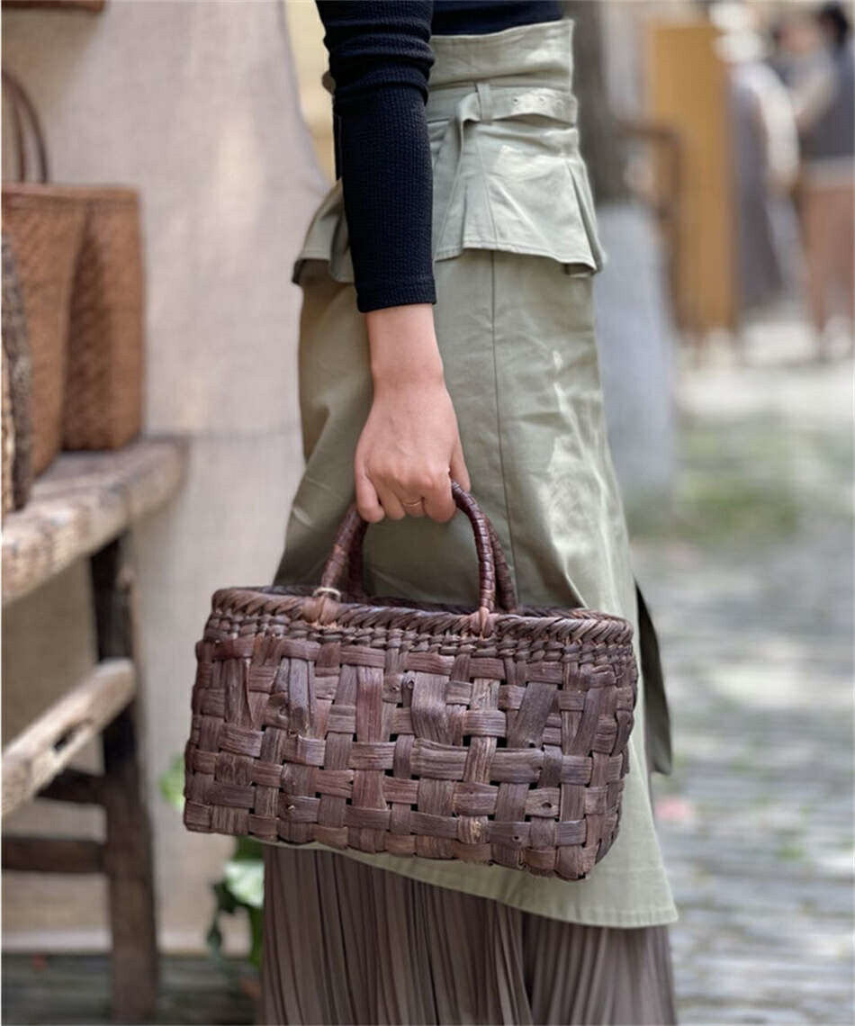 楽天市場】山葡萄かごバッグ ハンドメイド 山葡萄籠バッグ レディース