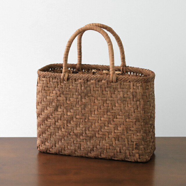 楽天市場】悠帆作やまぶどう籠(国産/網代編み/定番型/中サイズ)(約)幅