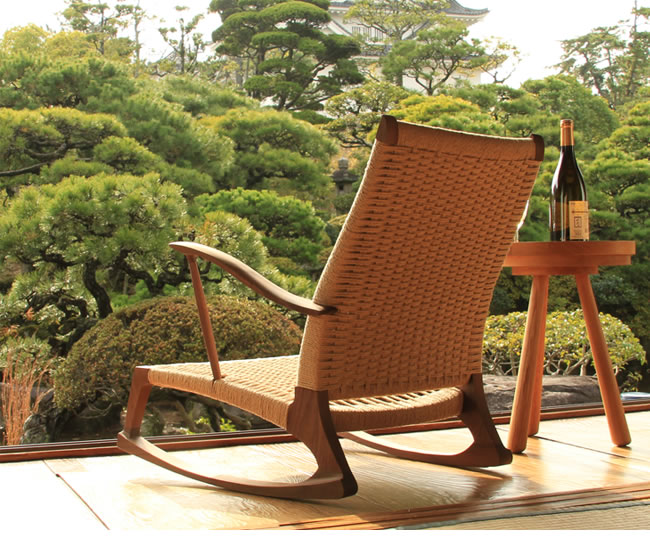 楽天市場】自分好みのくつろぎ方を楽しめるロッキングチェア YURAGI