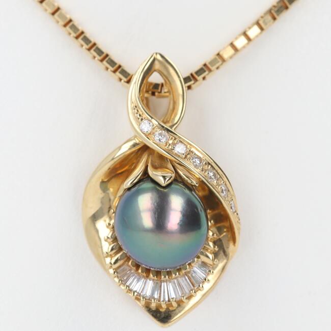 楽天市場】TASAKI【田崎真珠】K18YG マベパール付ネックレス 約45cm/約