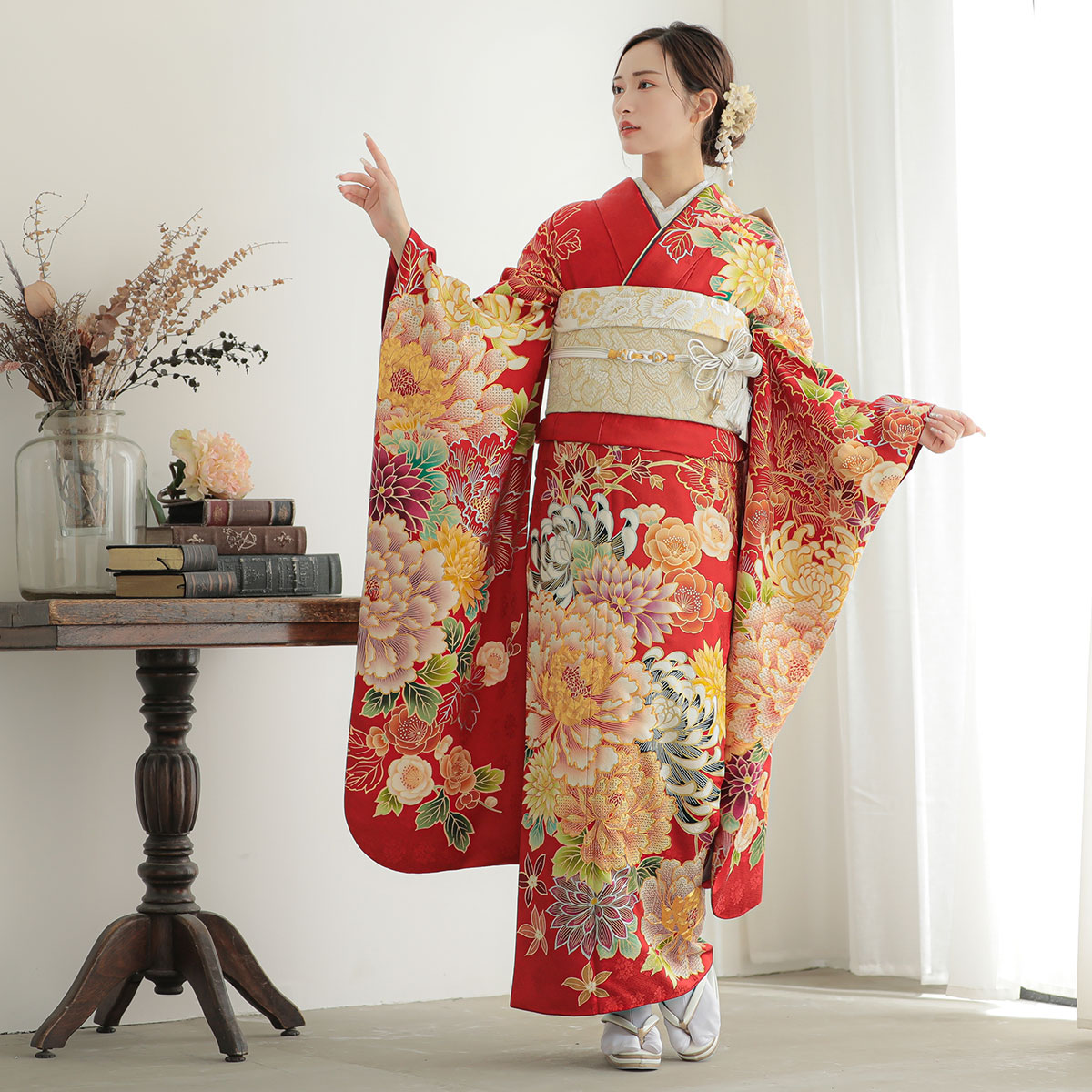 楽天市場】成人式早割クーポン10％オフ【振袖 レンタル】RS2059 正絹