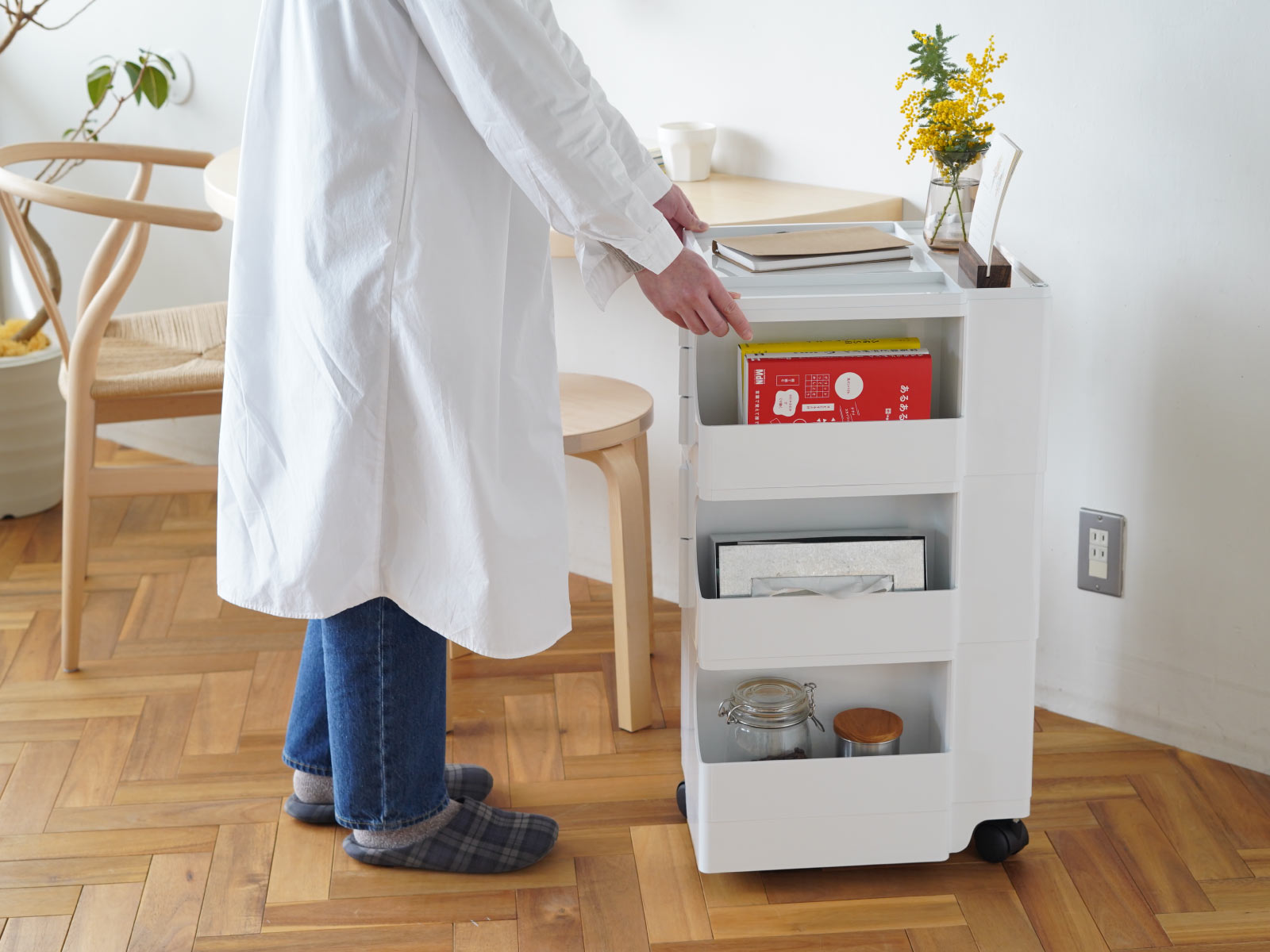 楽天市場】【2025年限定カラー】 ボビーワゴン 3段5トレイ ダスティ