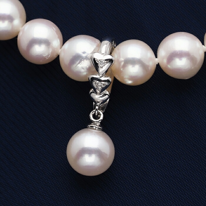 楽天市場】K14WG アコヤ本真珠 クリッカー ペンダントトップ 天然