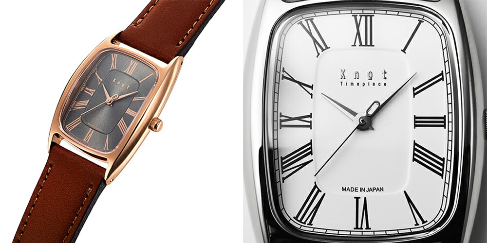 knot　CT-27SVWH　クォーツ　トノー型 Knot CT-27SVWH 腕時計 メンズ レディース クォーツ ホワイト 日本製