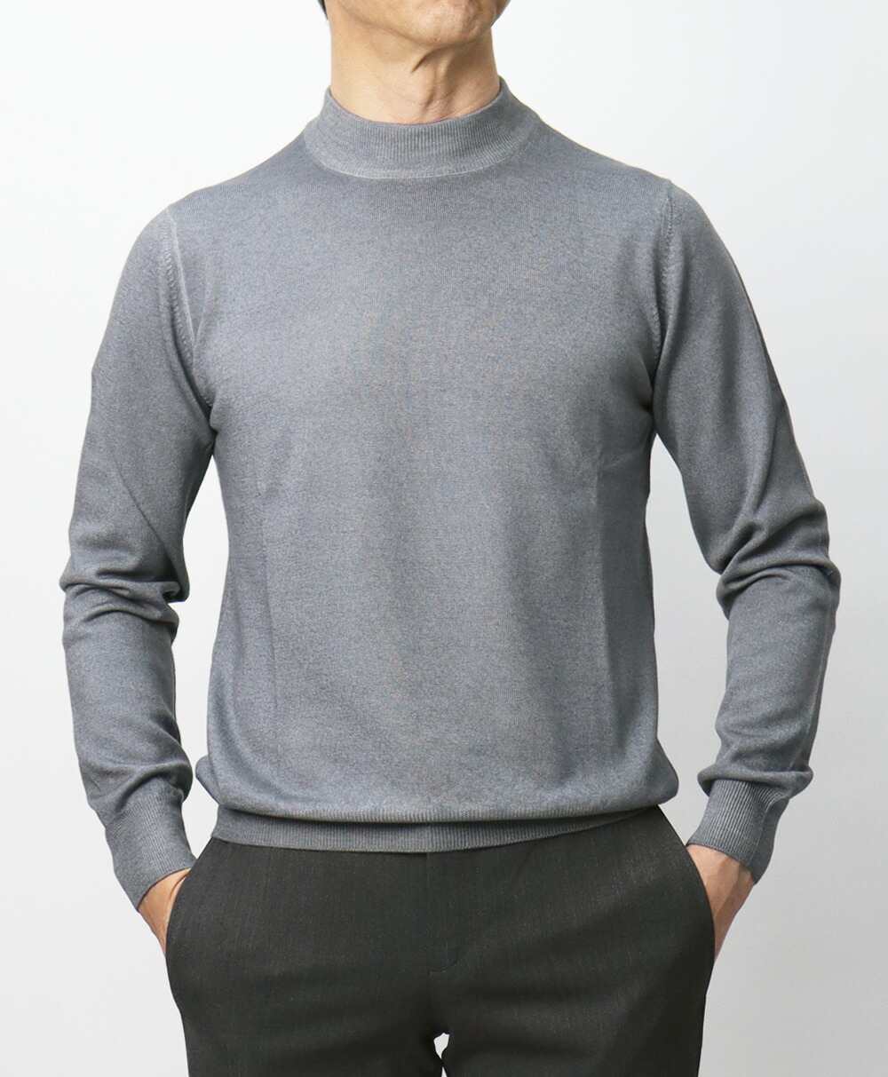 グランサッソ / GRANSASSO / モックネック ニット / 長袖 / 12G メリノ