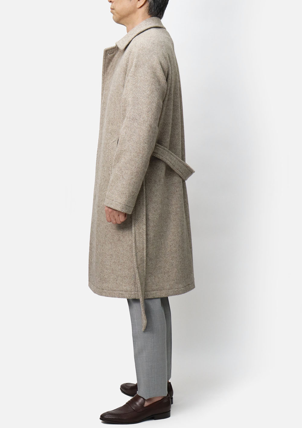 タリアトーレ / TAGLIATORE / バルカラーコート / ベルト付き / ウール