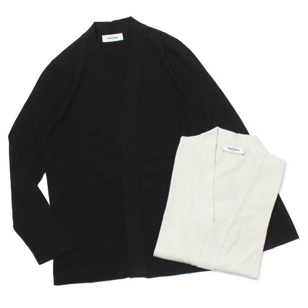 グランサッソ / GRANSASSO / luccicare別注 / ボタンレス カーディガン