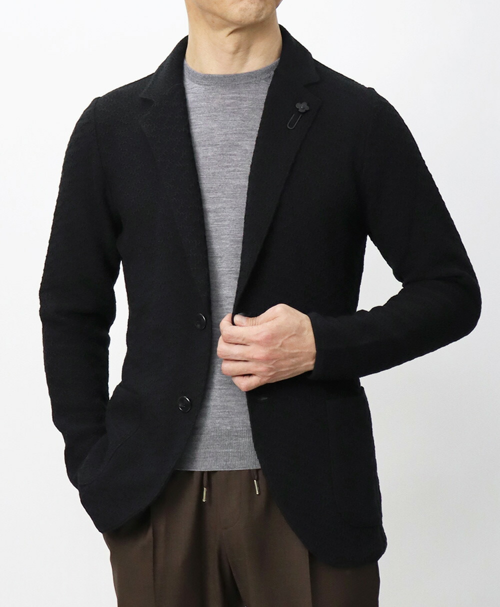 ラルディーニ / LARDINI / ニット ジャケット / 細身型 / コットン