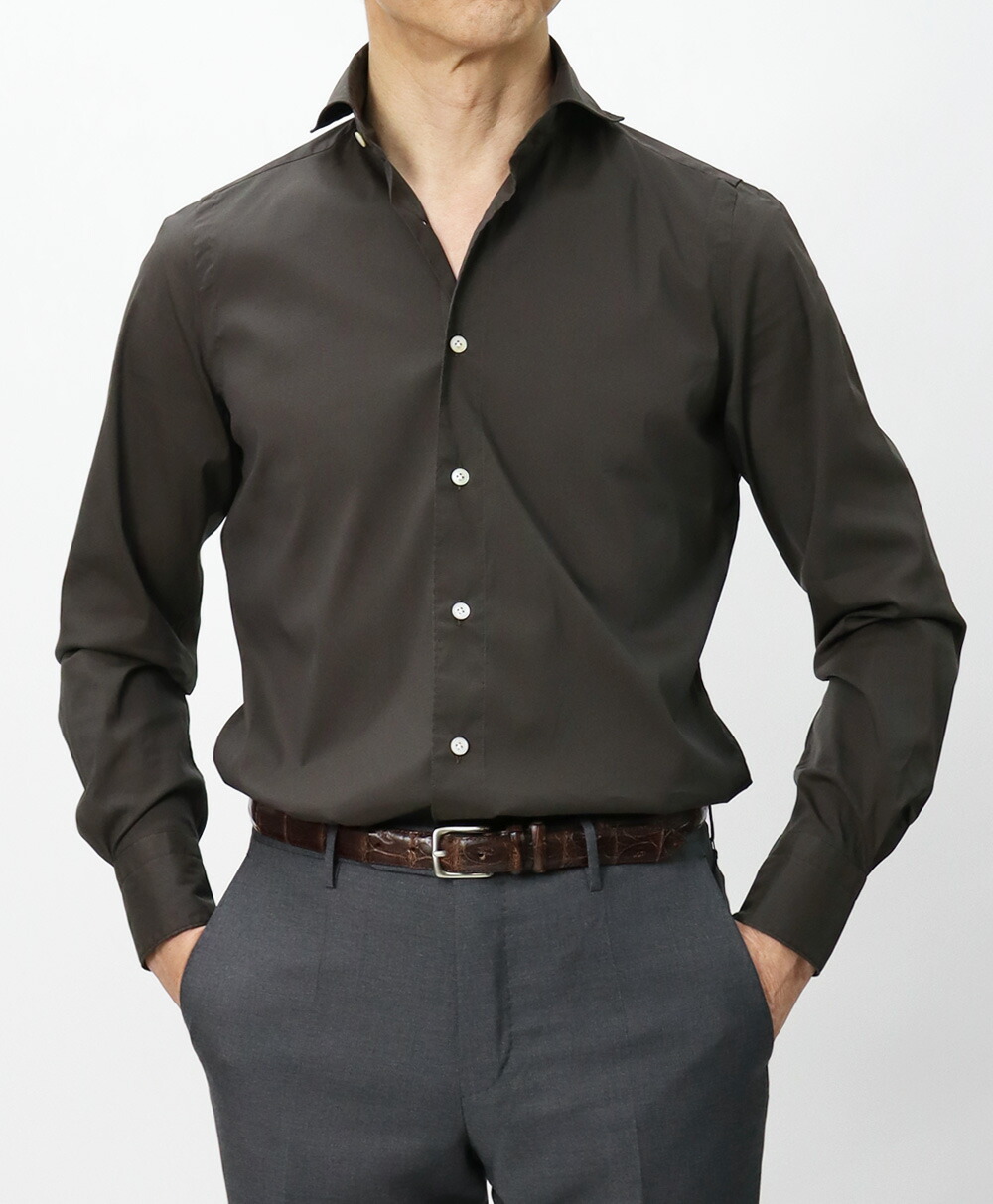 フィナモレ / Finamore / セルジオ / SERGIO / カッタウェイ シャツ