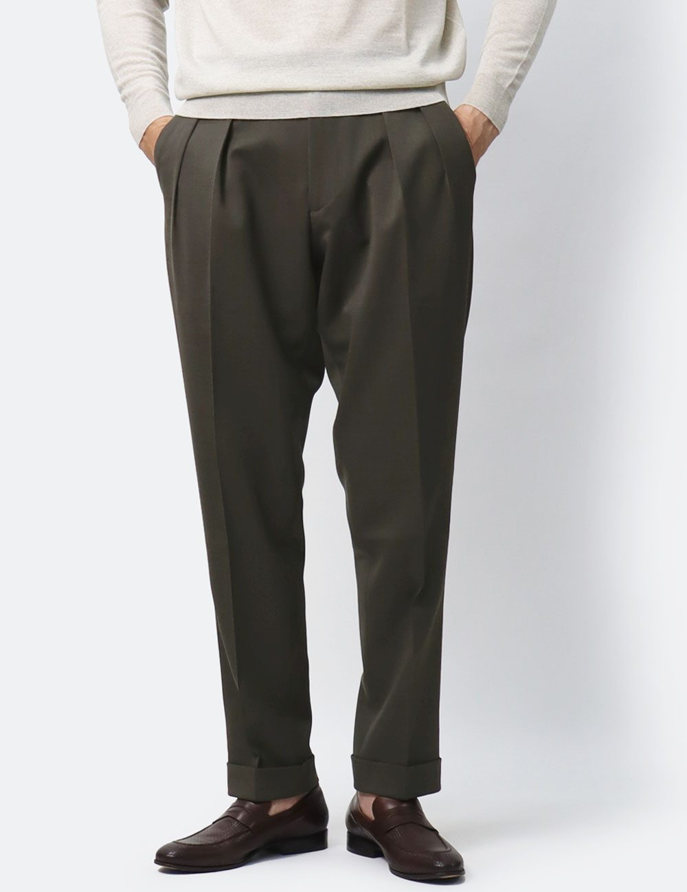 ベルウィッチ / BERWICH / スコッチ / SCOTCH / ツープリーツ パンツ