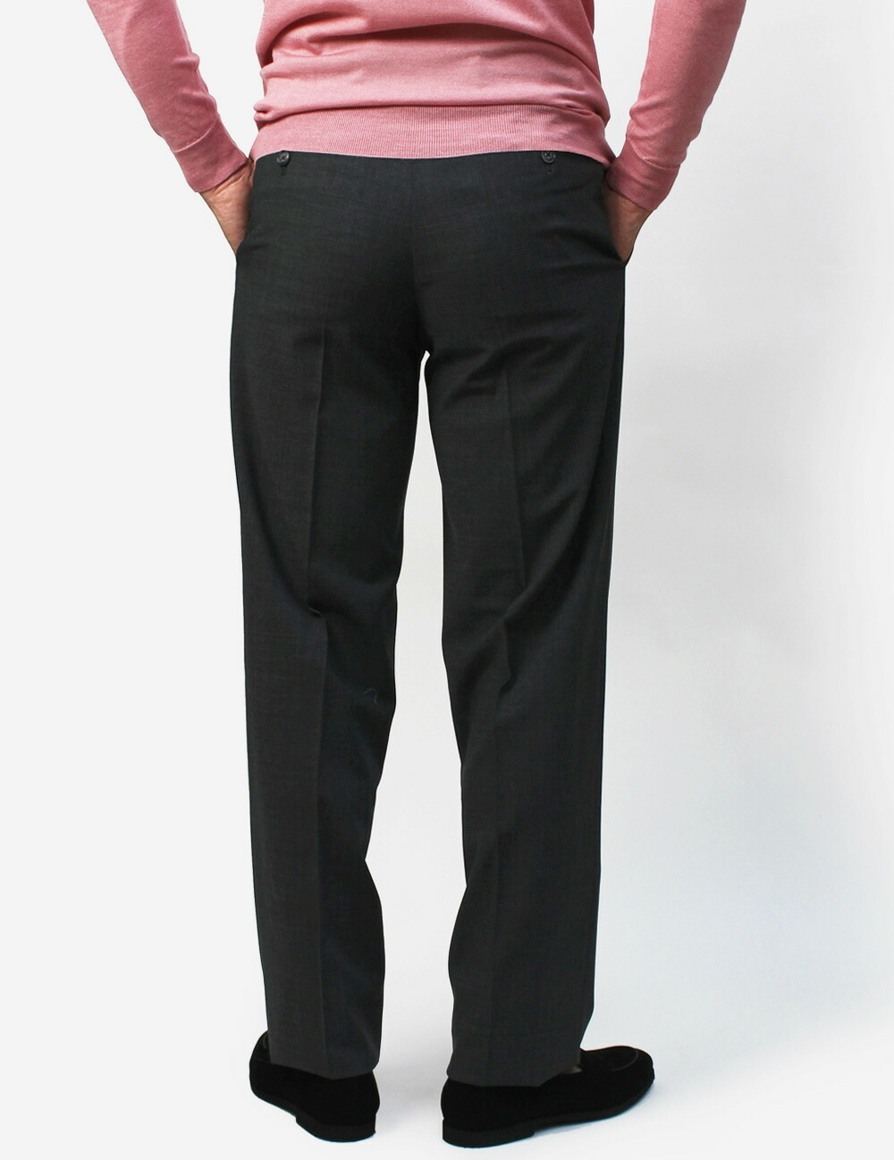 J4077 新品 ベルナールザンス BAC J 2Pウールサキソニーパンツ 36