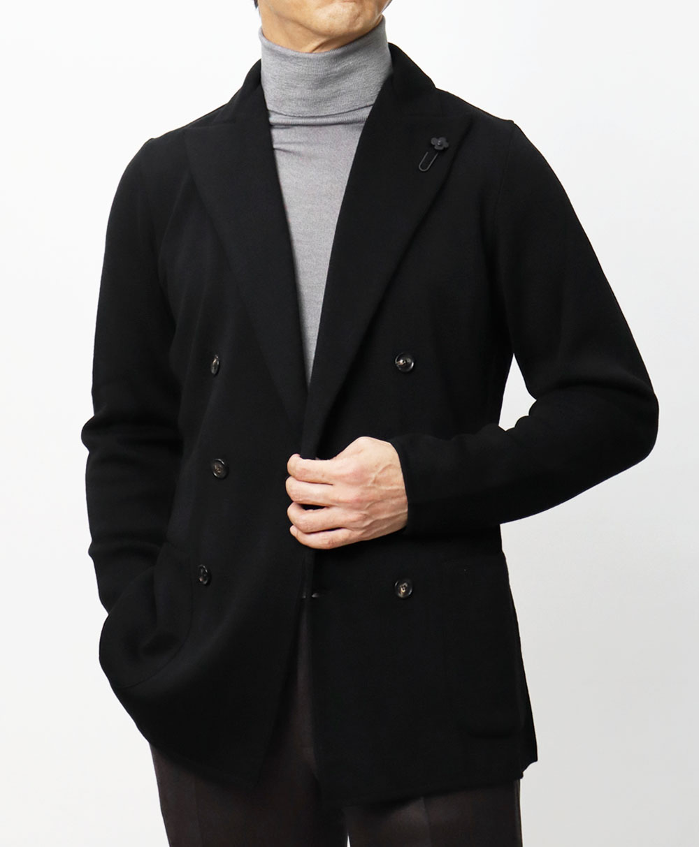 ラルディーニ / LARDINI / ダブル ニット ジャケット / ウール