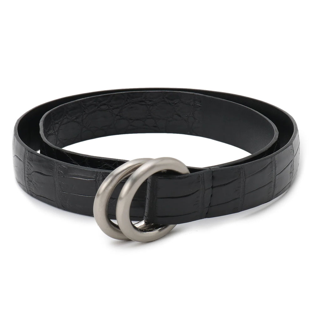 ザ ソール / THE SOLE / クロコダイルレザー / ダブルリングベルト