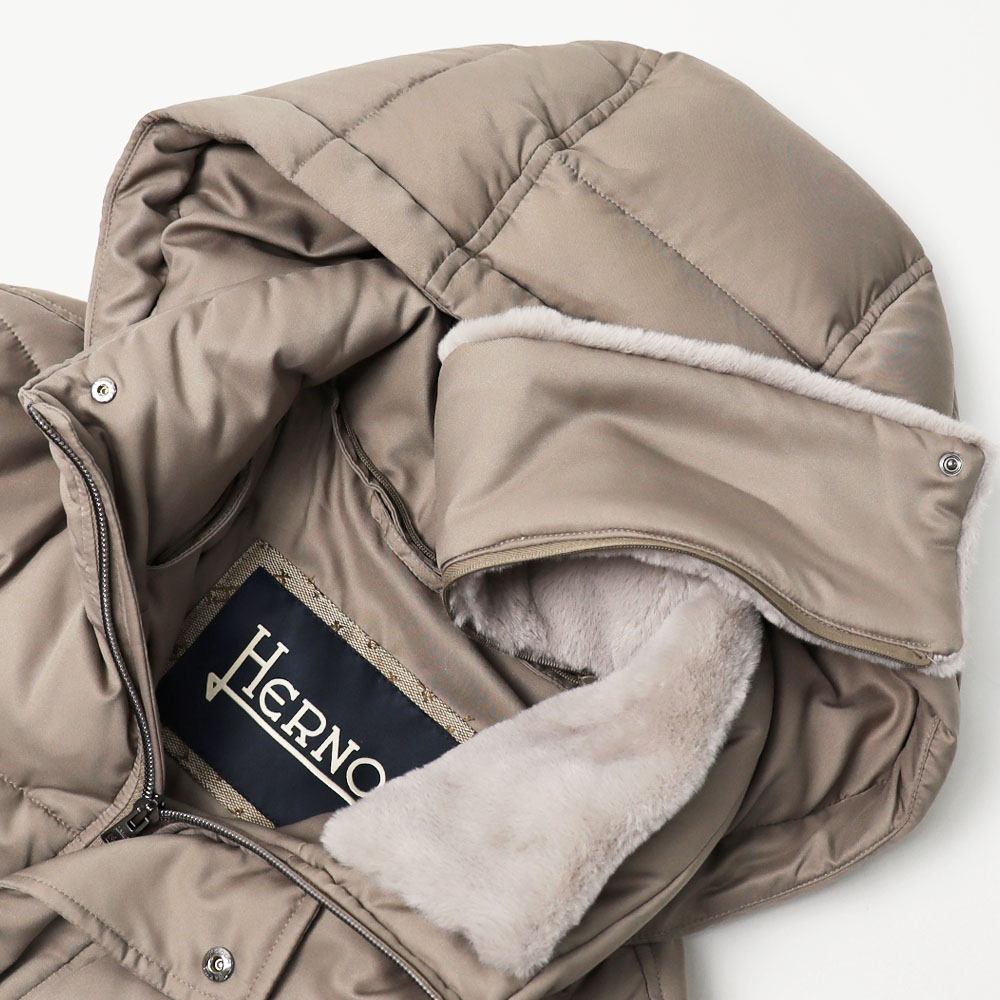 ヘルノ / HERNO / ダウン コート / N-3B型 / 襟ファー フーデッド