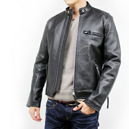 楽天市場】XS〜7L シングルライダース 革ジャン レザージャケット