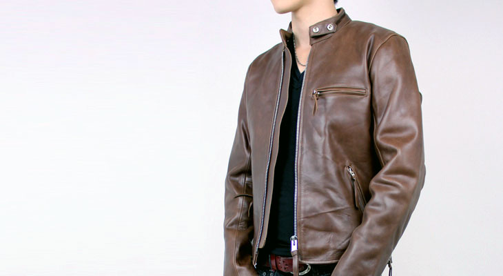 楽天市場】XS~7L 牛革 シングルライダース ジャケット カウレザー 本革