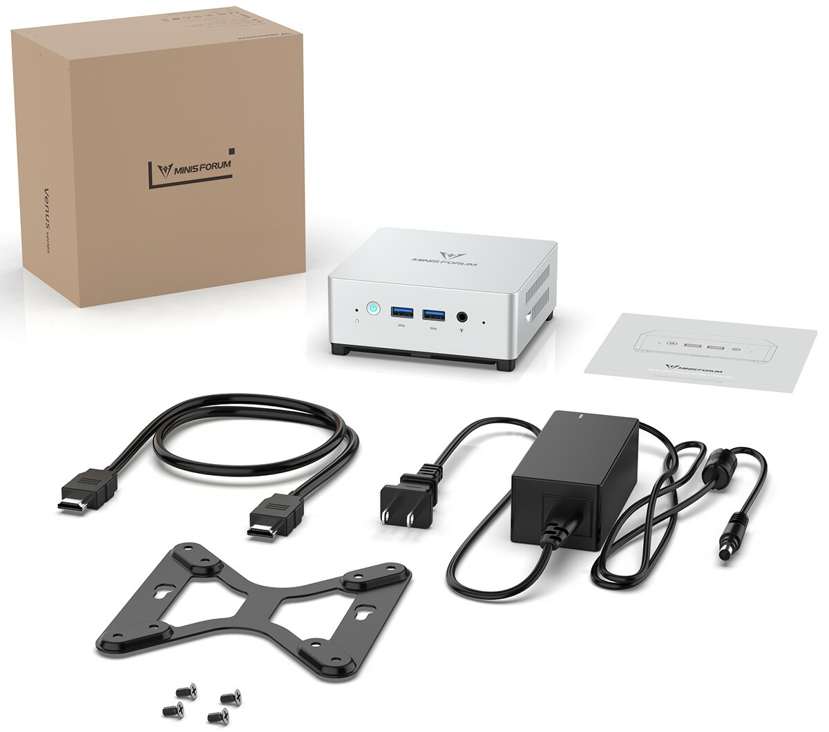 MINISFORUM ミニPC UN100L/V メモリ16GB ストレージ256GB Intel