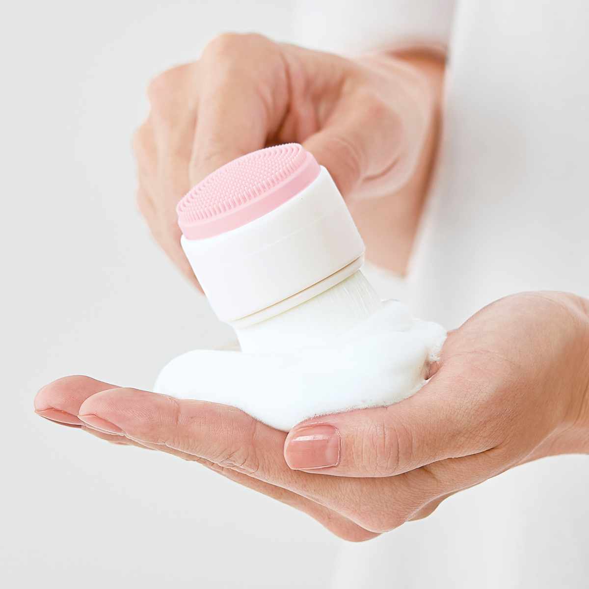 楽天市場】洗顔ブラシ 透明肌 ダブル洗顔ブラシ （ 2way 洗顔 ブラシ