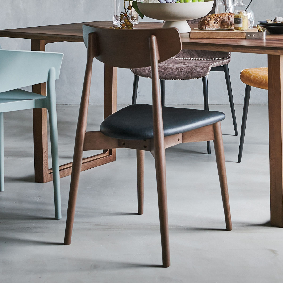 楽天市場】ダイニングチェア 同色2脚セット 座面高45cm スタッキング