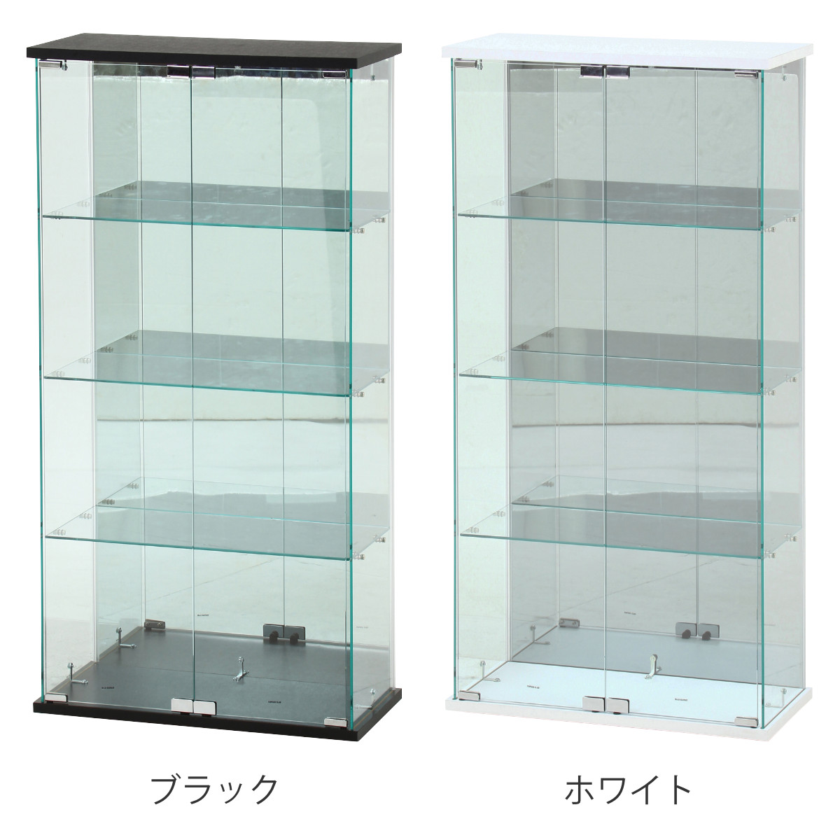 楽天市場】ガラスコレクションケース 幅60cm 4段 ショーケース