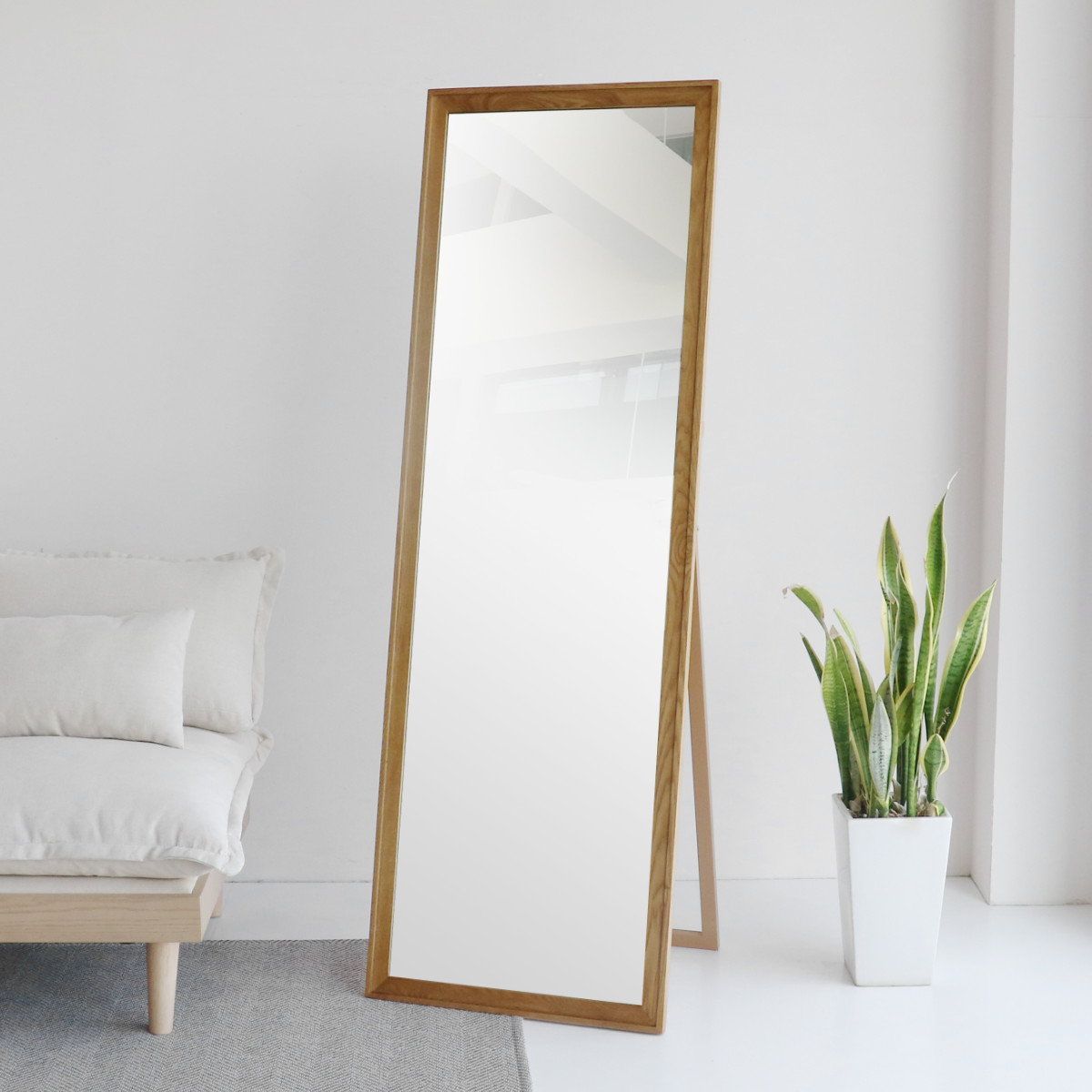 楽天市場】スタンドミラー 全身 55×165cm Rasic （ ミラー 鏡 姿見