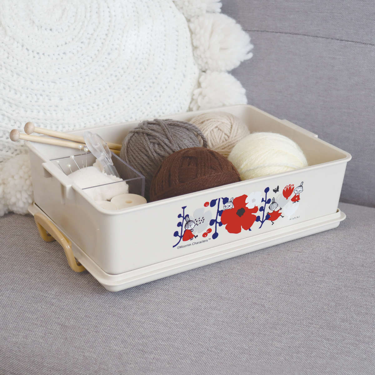 楽天市場】収納ボックス リトルミイ パチットBOX ふた付き （ 収納