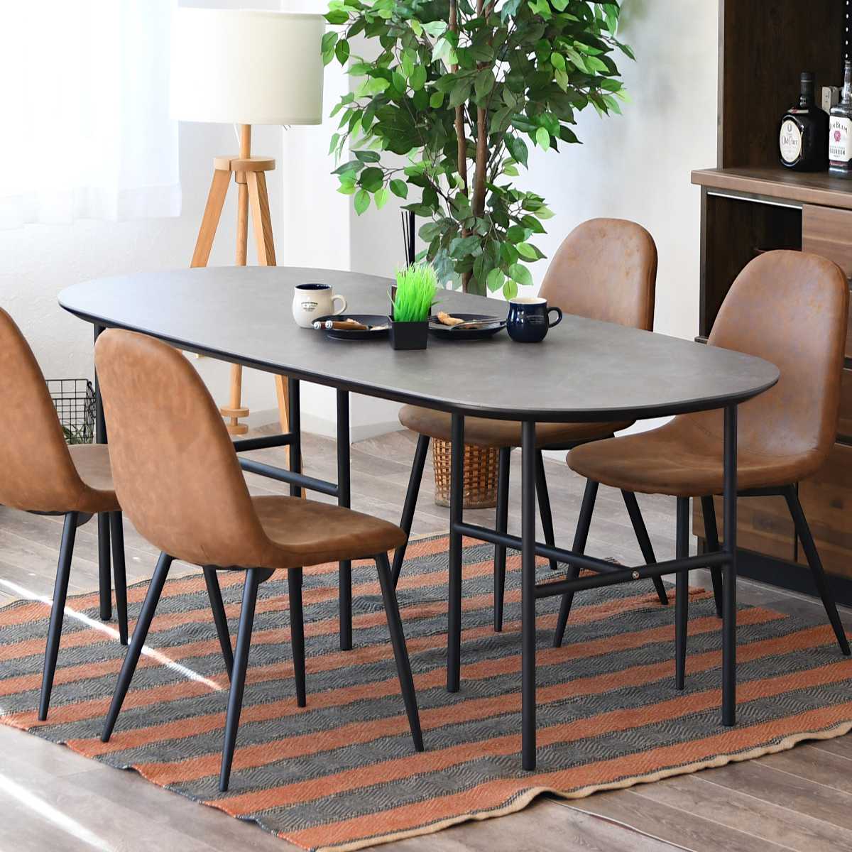 楽天市場】ダイニングテーブル 幅180cm 石目調 セラミック天板