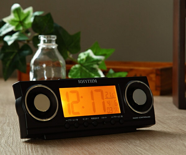 楽天市場】目覚まし時計 電波時計 アラーム音20種類選択機能付