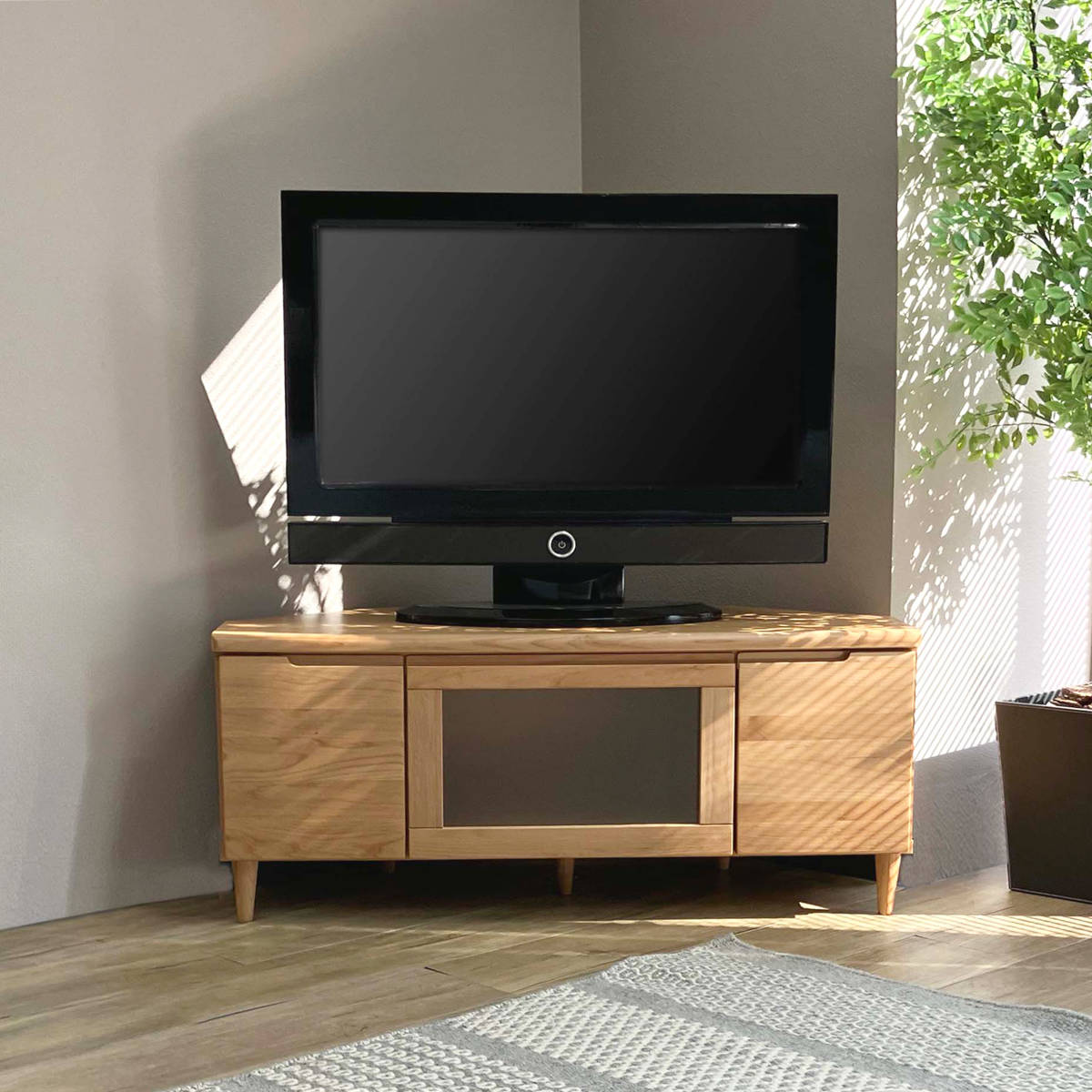 楽天市場】テレビ台 幅100.5cm コーナーボード ミドルロー フィン