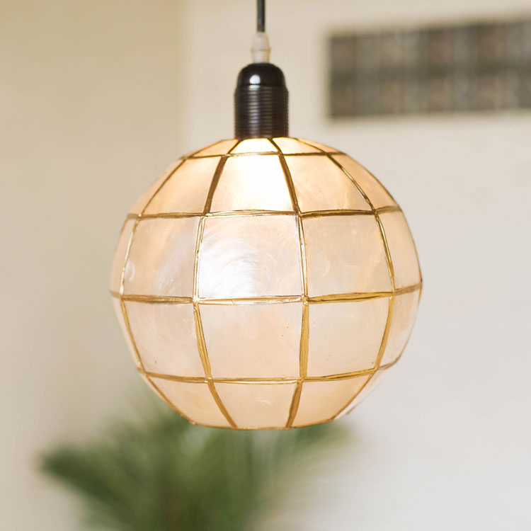 楽天市場】カピスシェル ペンダントライト カピス アジアン バリ