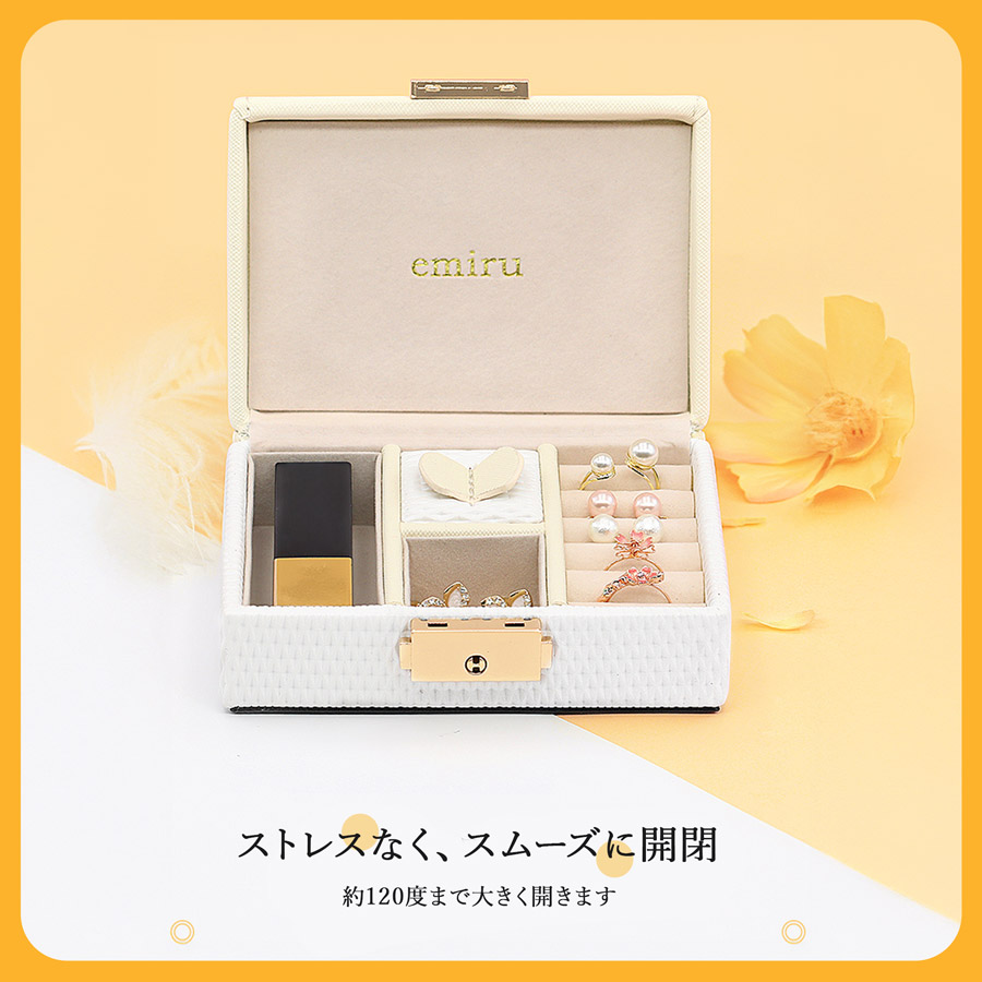 楽天市場】＜リボンボックス ロゼ（ホワイト）＞ジュエリーボックス