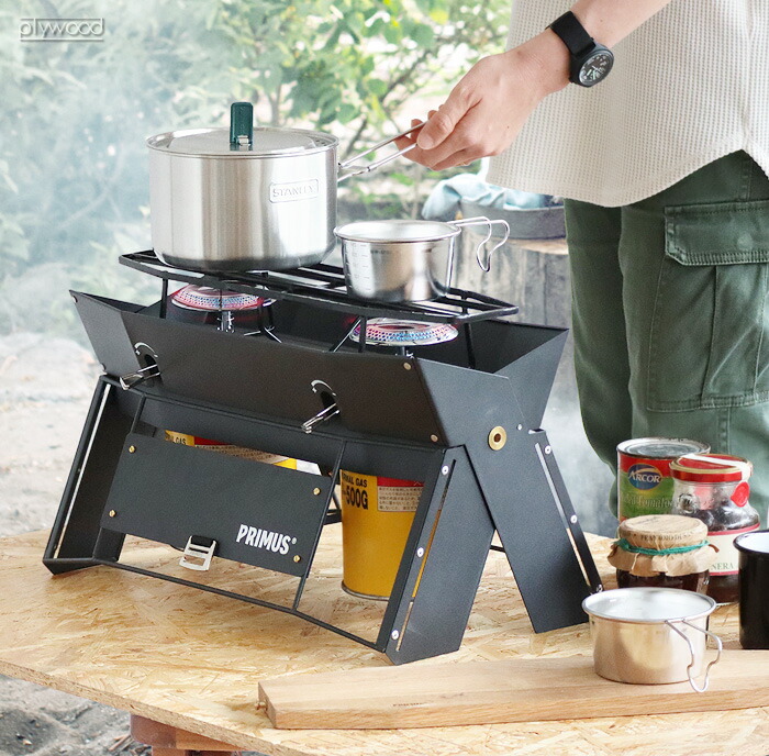 プリムス鉄板付きツーバーナー