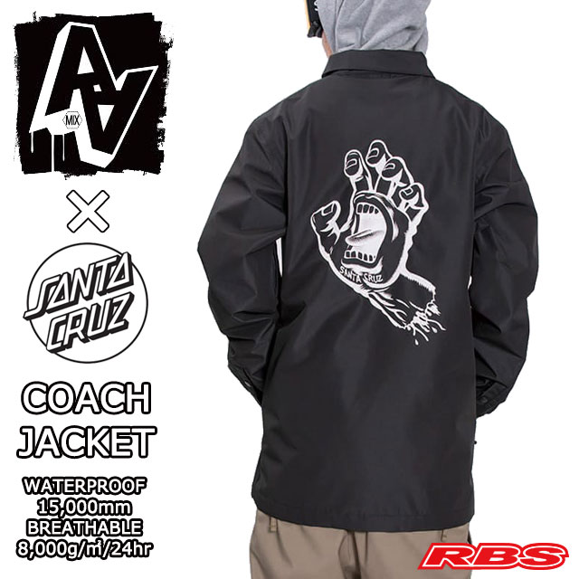 楽天市場】AA HARD WEAR 【SANTA CRUZ FULL COLOR HAND】 COACH JACKET