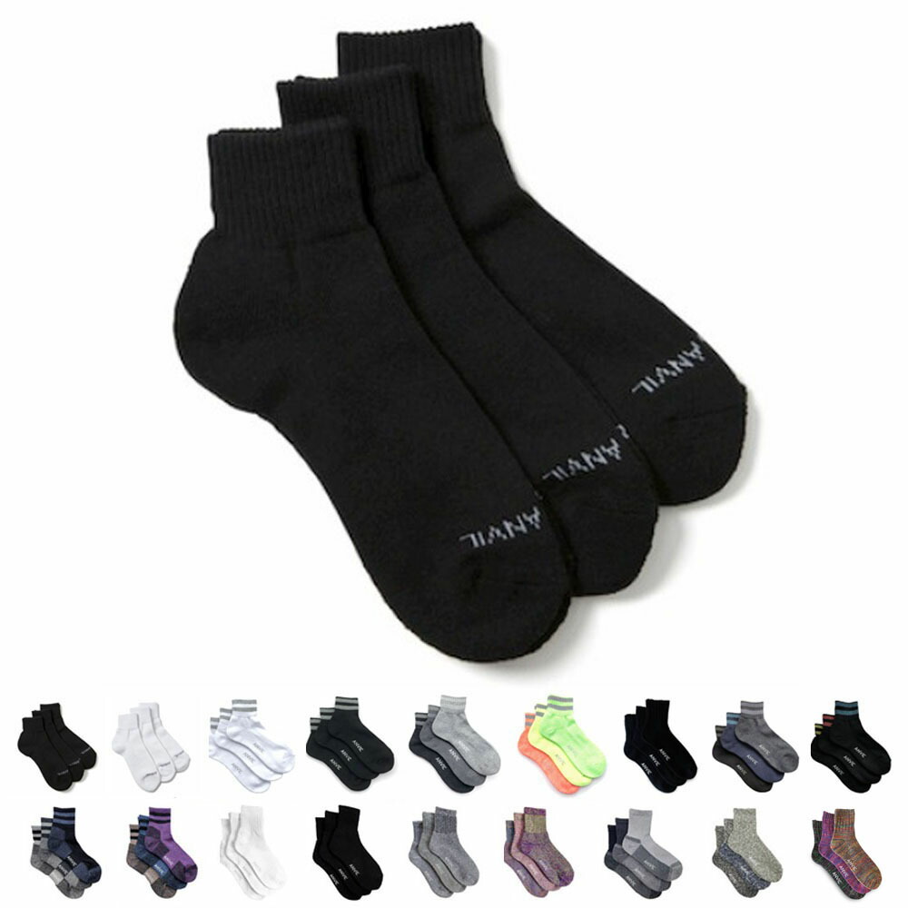 5%OFFセール】ANVILアンビルアンヴィルソックス靴下メンズクォーター